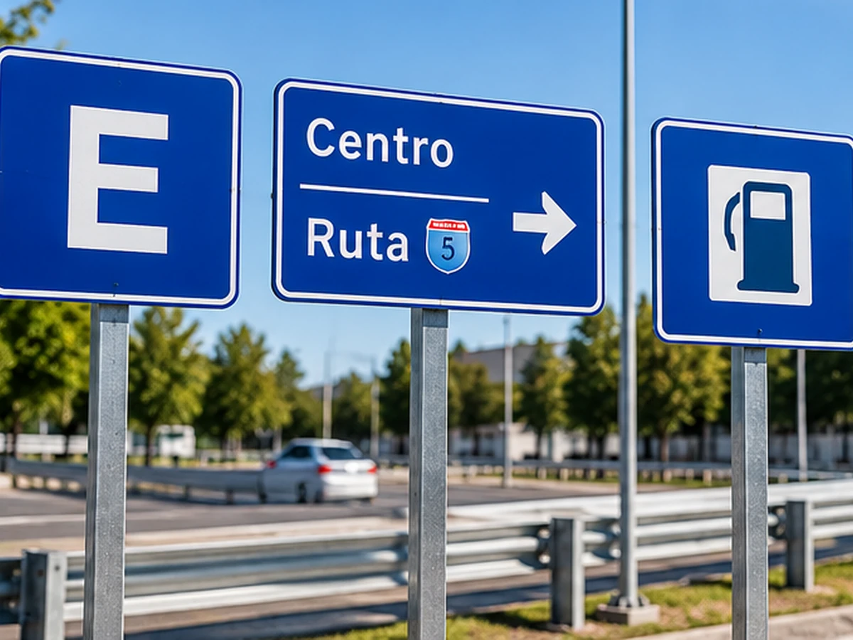 Señales informativas para seguridad vial METVIAL