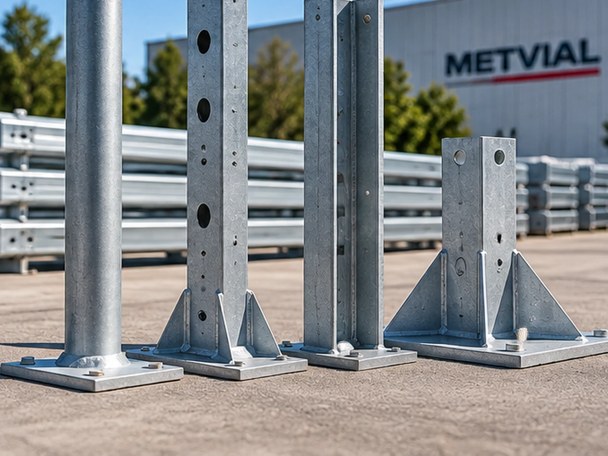Postes y soportes galvanizados para señalización vial