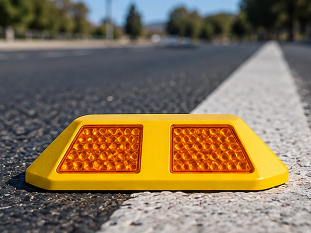 Tachas reflectantes para demarcación vial